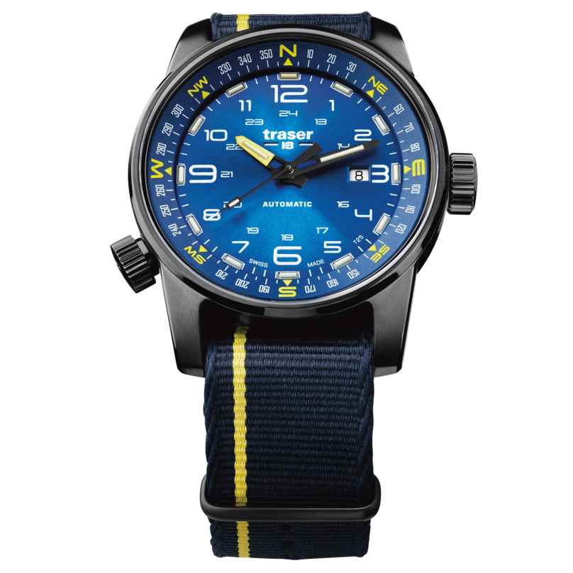 traser H3 107719 Mens Watch P68 Pathfinder Automatic Blue 7630027703658