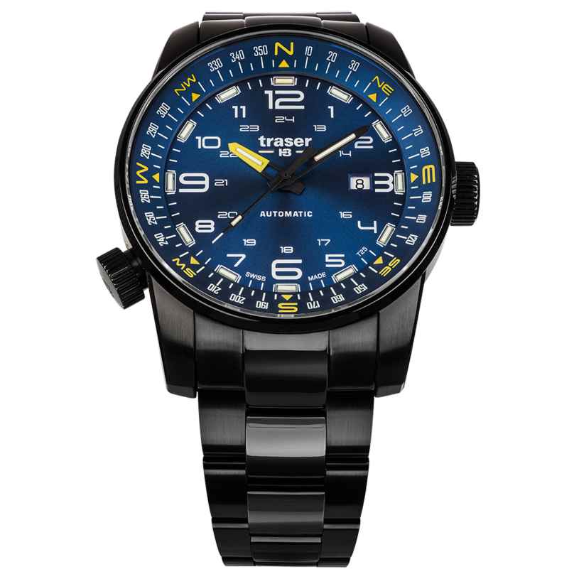 traser H3 109523 Men's Watch Automatic P68 Pathfinder Blue 7630027704730
