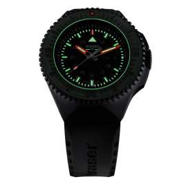 traser H3 109859 Men's Watch P69 Black Stealth Green with Rubber Strap