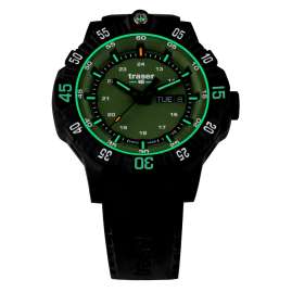 traser H3 110727 P99 Q Tactical Watch Green with Rubber Strap