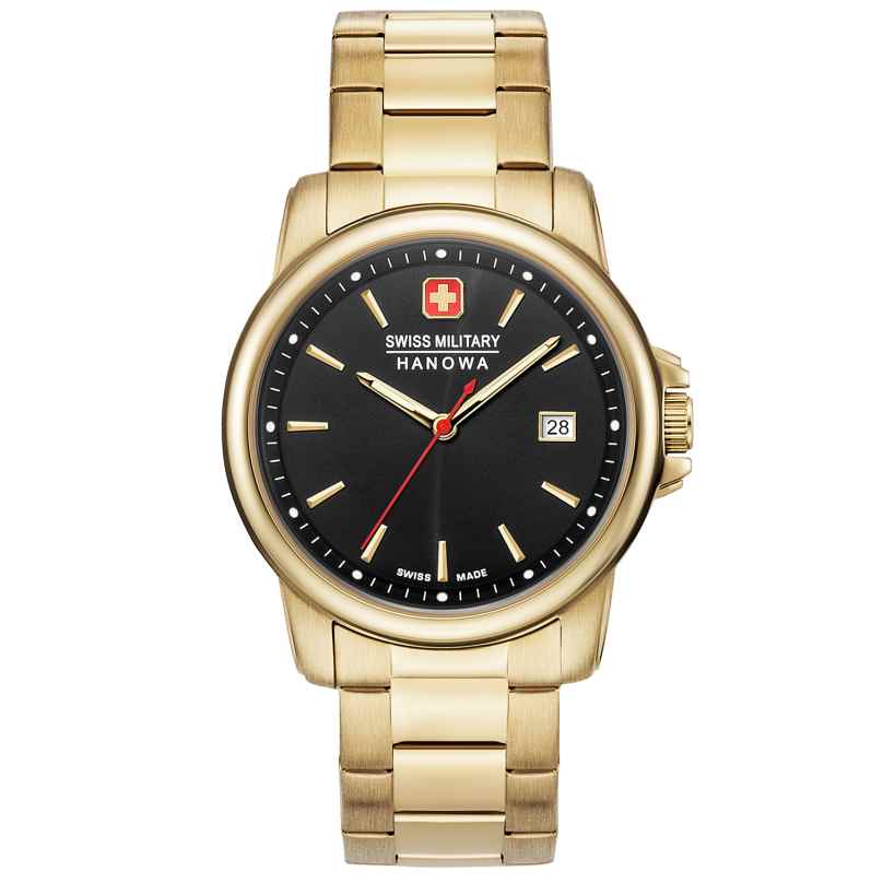 Swiss Military Hanowa 06-5230.7.02.007 Men's Watch Swiss Recruit II Gold Tone/Black 7620958000278