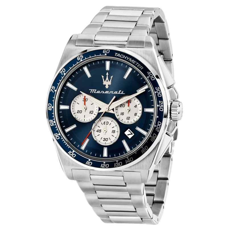 Maserati R8873652005 Herren-Chronograph Velocità Stahl/Blau 8056783254835