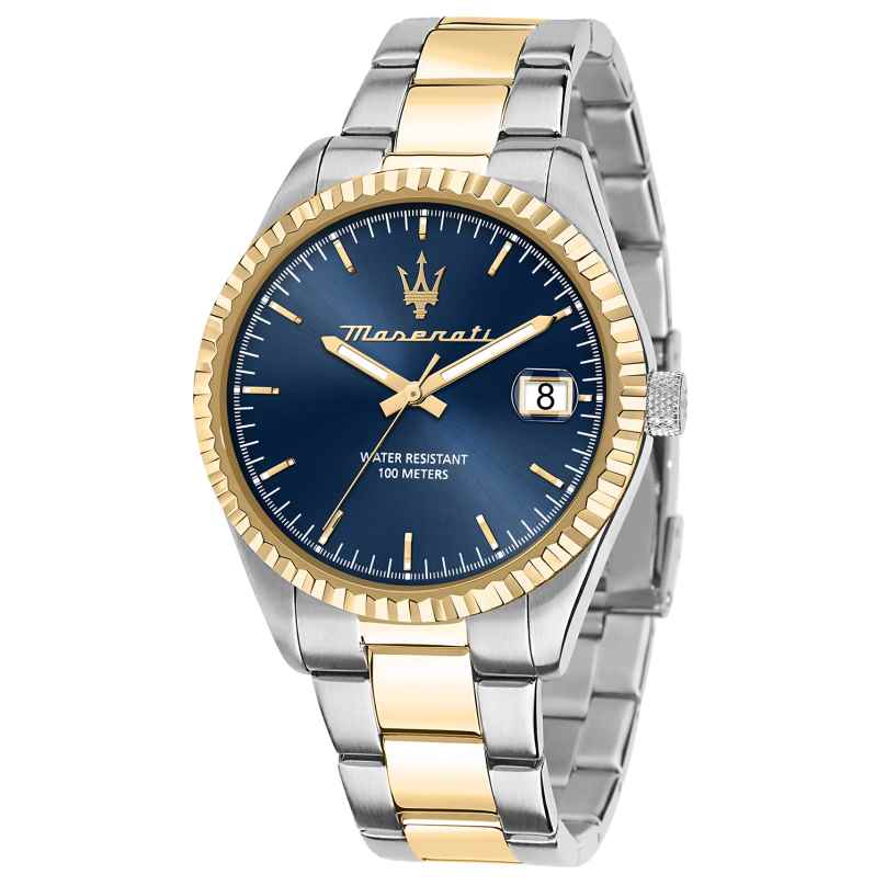 Maserati R8853100027 Men's Wristwatch Competizione Two-Colour/Blue 8033288937500