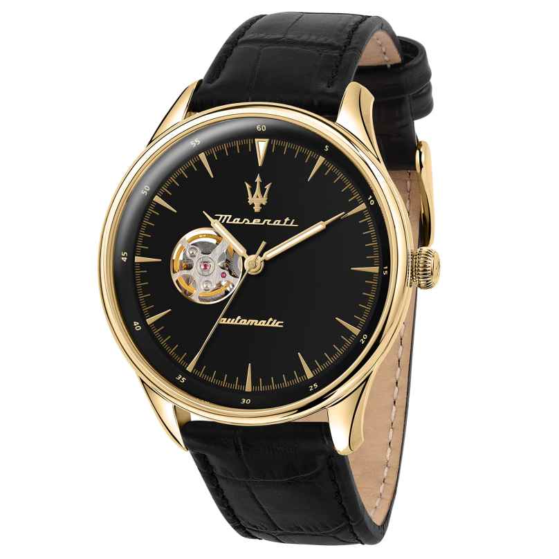 Maserati R8821146001 Men's Watch Automatic Tradizione Black/Gold Tone 8033288966258