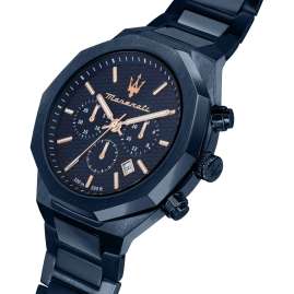 Maserati R8873642008 Men's Watch Chronograph Stile Blue