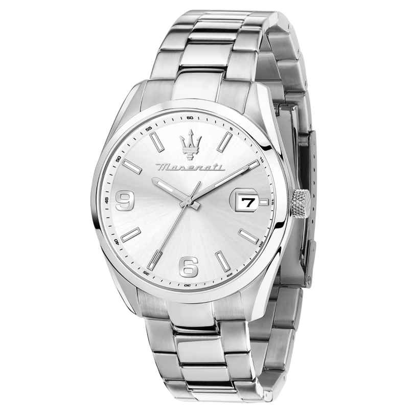 Maserati R8853151014 Men's Watch Quartz Attrazione Steel/Silver Tone 8056783055609