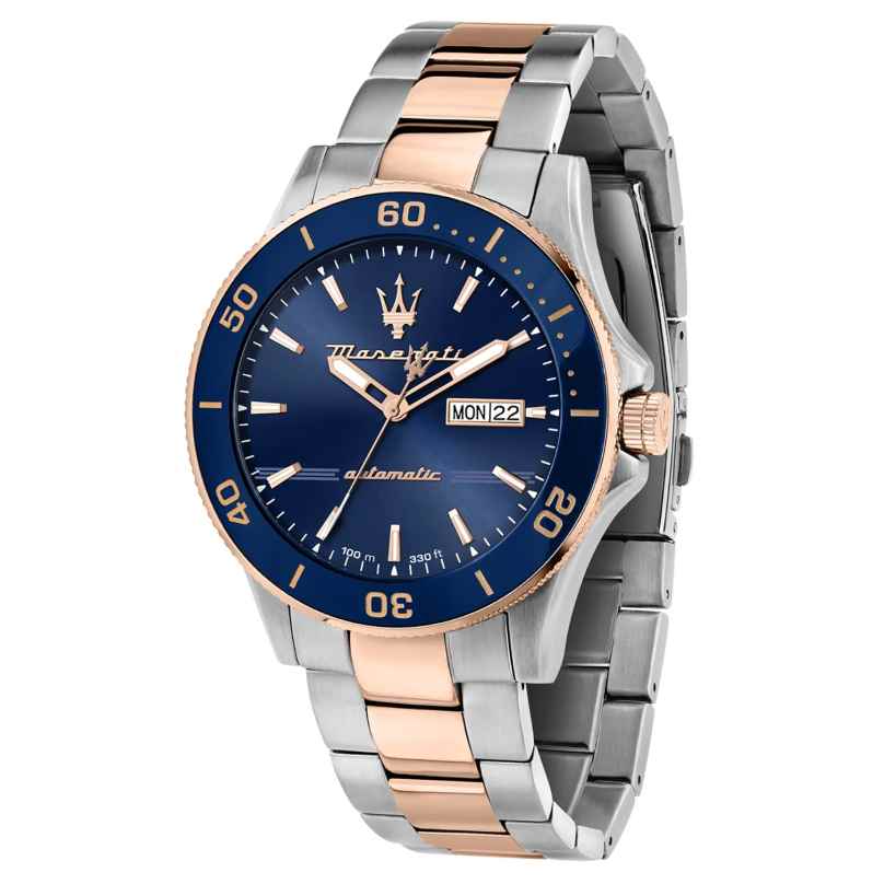 Maserati R8823100001 Men's Watch Automatic Competizione Two-Colour/Blue 8056783058549