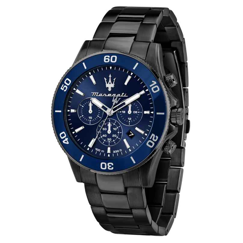 Maserati R8873600005 Men's Watch Chronograph Competizione Black/Blue 8056783058686
