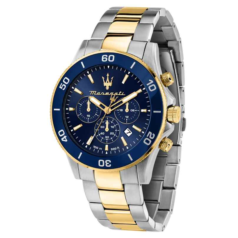 Maserati R8873600006 Men's Watch Chronograph Competizione Two-Colour/Blue 8056783058693