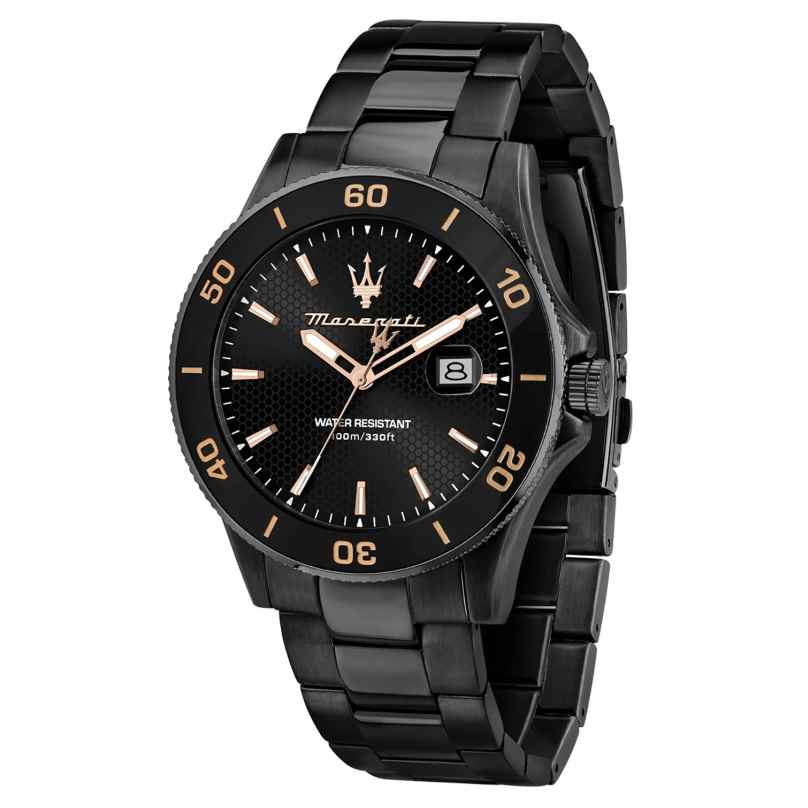 Maserati R8853100035 Men's Watch Competizione Black/Rose Gold Tone 8056783058600