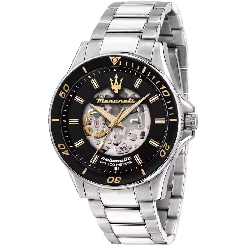 Maserati R8823140008 Men's Automatic Watch Sfida with Skeleton Dial 8056783027767