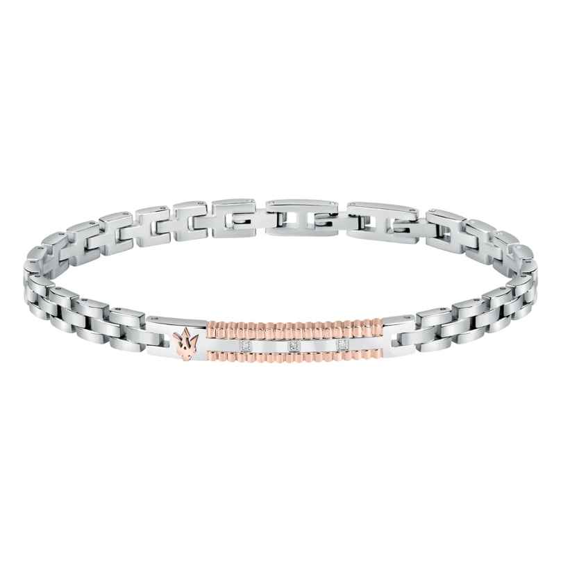 Maserati JM423ATY18 Men's Bracelet Stainless Steel with Diamonds 8056783055944