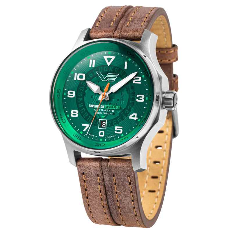Vostok Europe NH35-592A759 Herrenuhr Expedition South Pole Automatik Braun/Grün 4260703063986