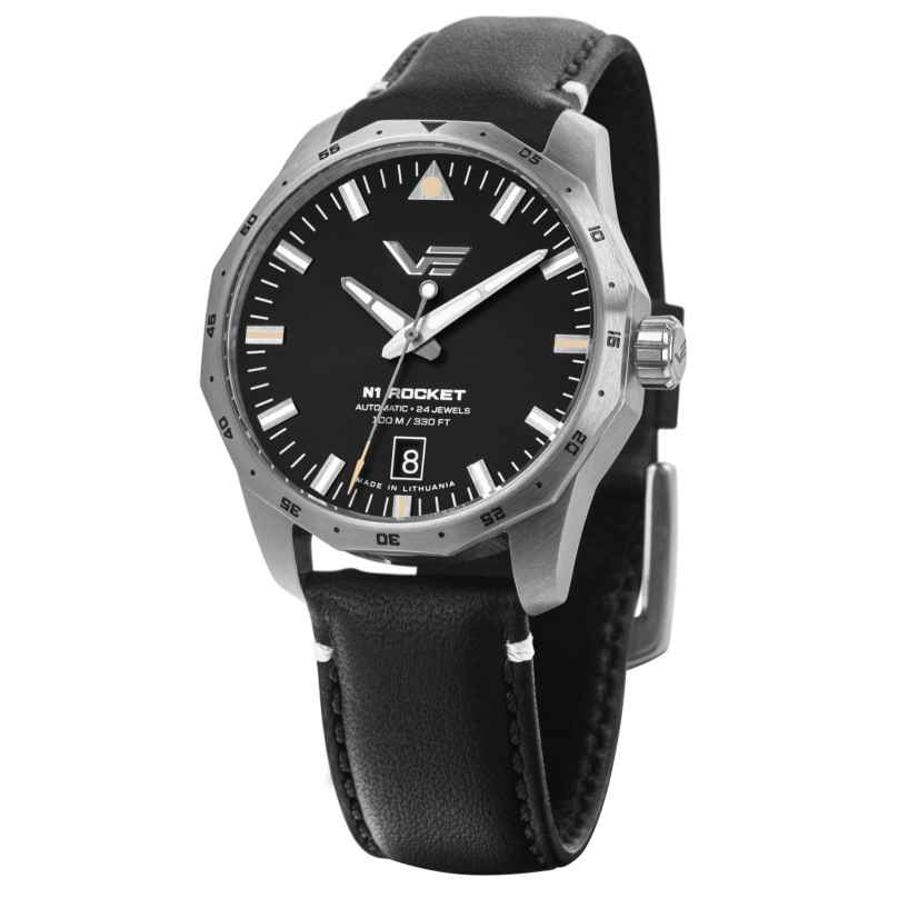 Vostok Europe NH35-125A747-LBBLK Unisex Watch Automatic Rocket N1 Black 39 mm 4262551210277