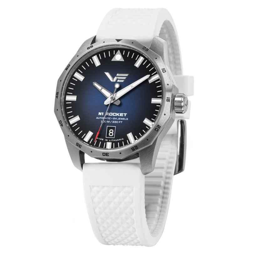 Vostok Europe NH35-125A748-SIWHI Armbanduhr Automatik Rocket N1 Weiß 39 mm 4262551211007