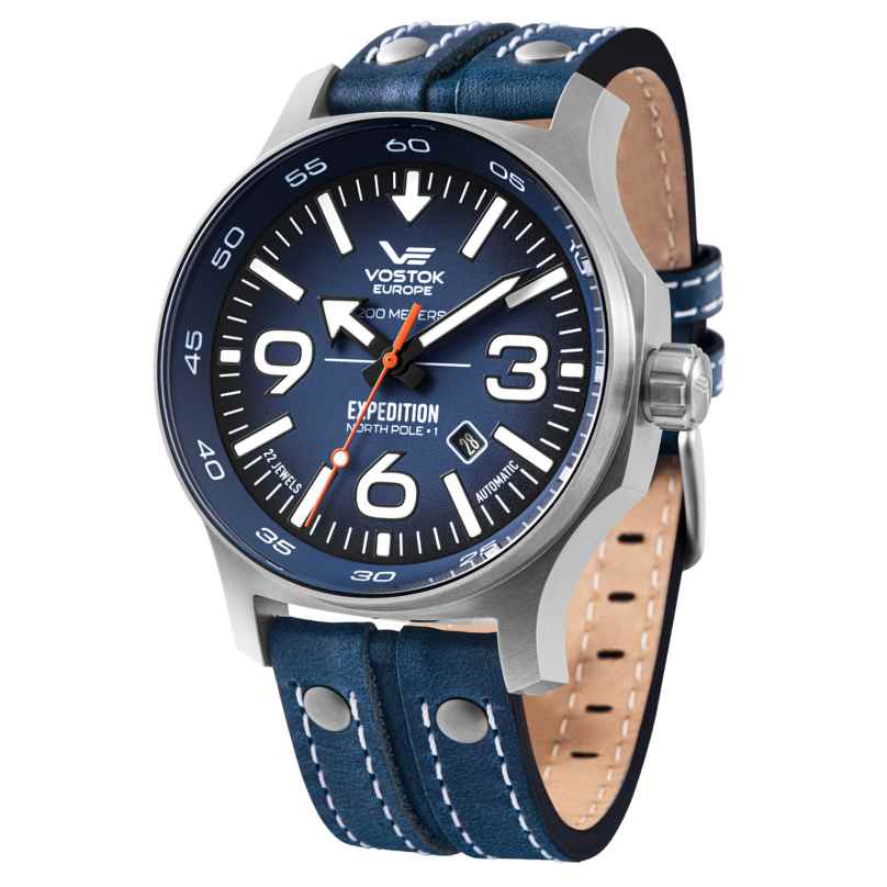 Vostok Europe YN55-595A638 Men's Watch Automatic Expedition Nordpol 1 Blue 4260703060633