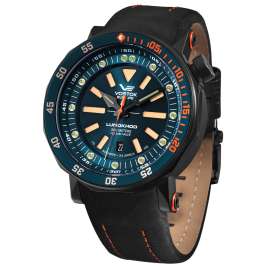 Vostok Europe NH35A-620C633 Herrenuhr Automatik Lunokhod 2 mit petrolfarbenem Band