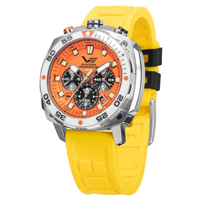 Vostok Europe VK67-650A723 Men's Wristwatch Systema Periodicum Chronograph Neon 4260703063146