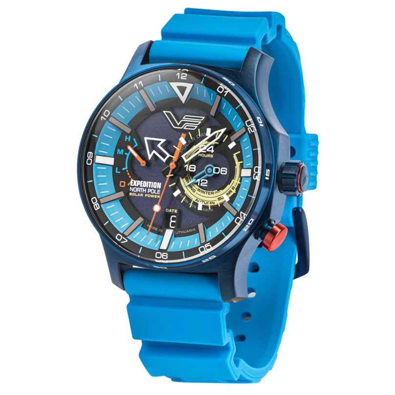 Vostok Europe VS57-595D736 Men's Wristwatch Solar Polar Ice Light Blue 4260703063290