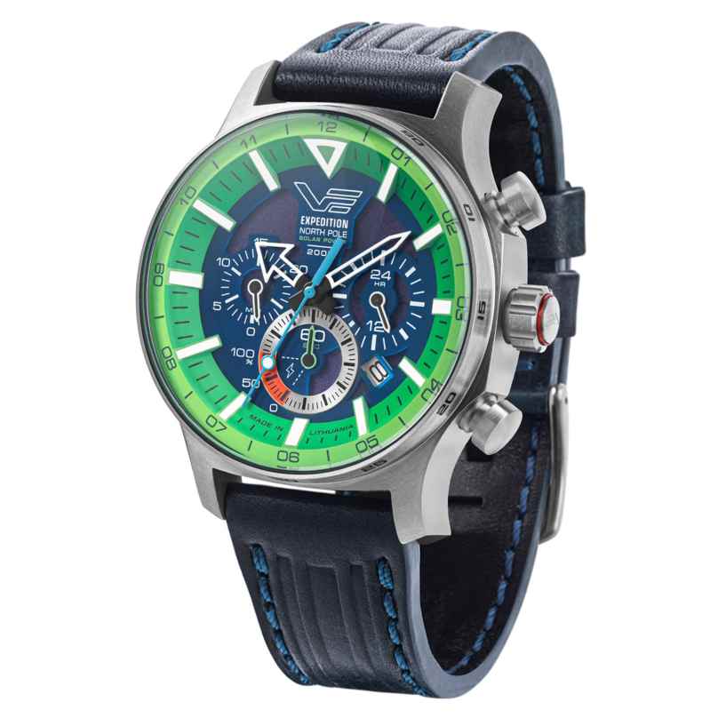 Vostok Europe VR42-595A733 Herren-Solaruhr Expedition North Pole Polar Spruce Grün 4260703063269