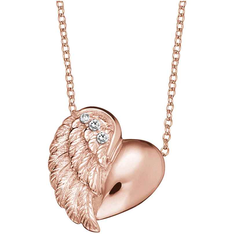 Engelsrufer ERN-LILHEARTWING-R Damen-Halskette Herzflügel Rosé 4260463194227