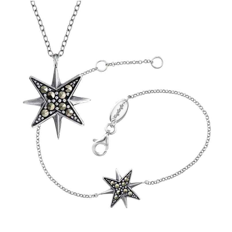 Engelsrufer ERSET-S16 Geschenk-Set Halskette und Armband für Damen Stern 4260562165777