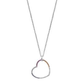 Engelsrufer ERN-HEARTWARM-ZIM Damen-Collier Regenbogen Herz Warm