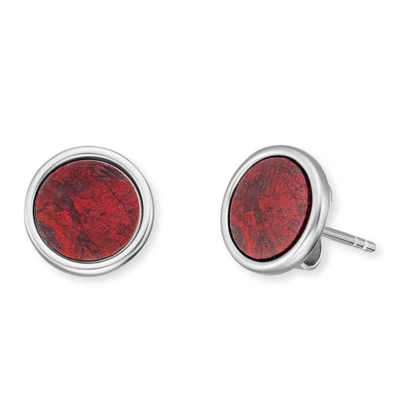 Engelsrufer ERE-RJ-ST Ladies' Stud Earrings Silver Powerful Stone Red Jasper 4260645869790