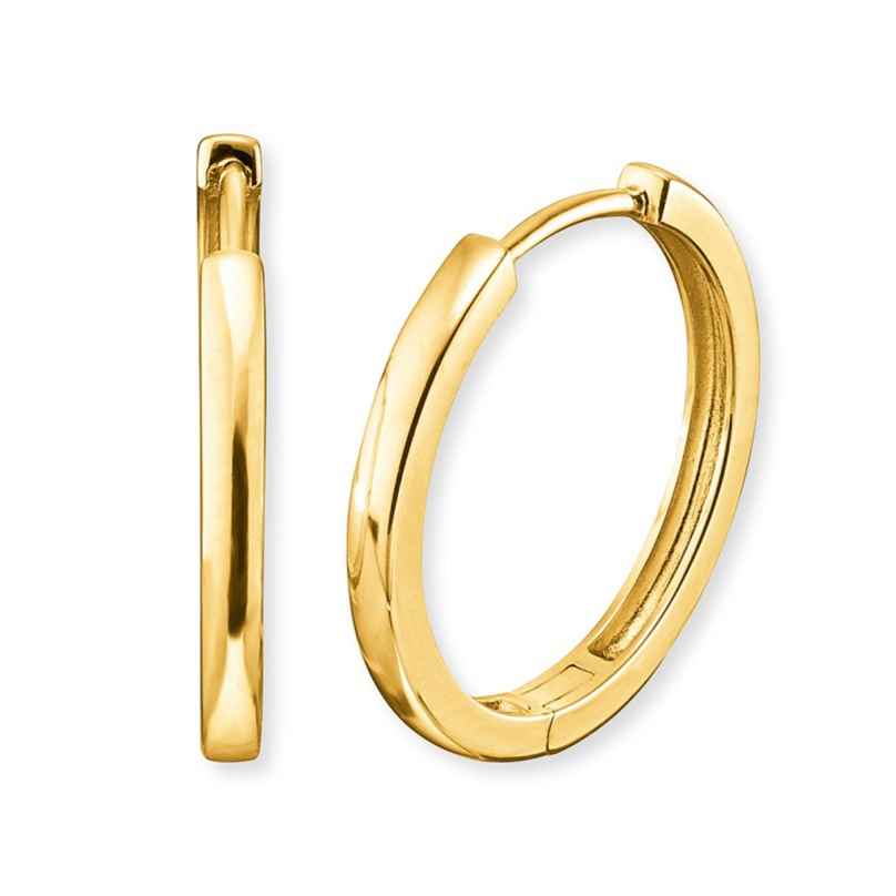 Engelsrufer ERE-LISA-G-CR Ladies´ Hoop Earrings Gold-Coloured 4260756387473
