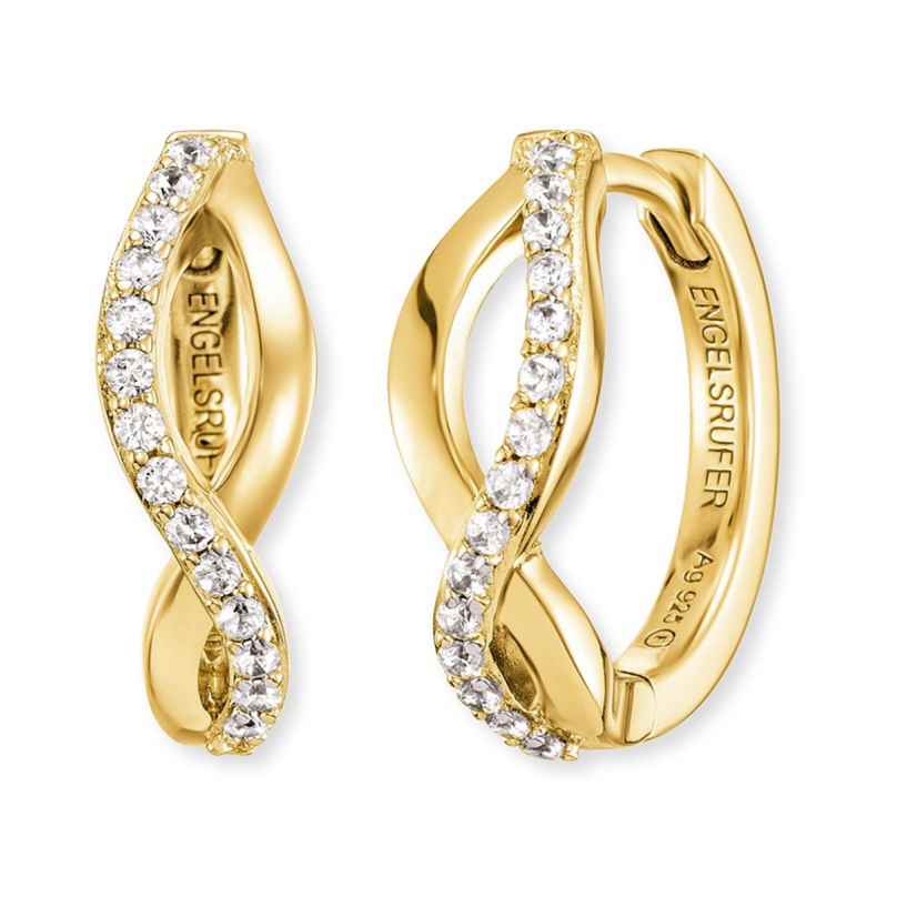 Engelsrufer ERE-PARADISE-ZI-G-CR Ladies´ Hopp Earrings Gold-Coloured 4260756387442