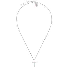 Prinzessin Lillifee 2031165 Silver Children's Necklace for Girls Cross Rainbow