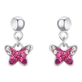 Prinzessin Lillifee 2033997 Mädchen-Ohrringe Schmetterling Ohrhänger Silber