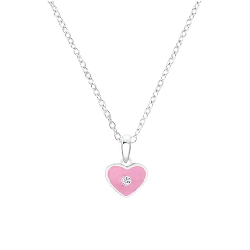 Prinzessin Lillifee 2035981 Silver Heart Pendant Necklace for Children 4056867047111