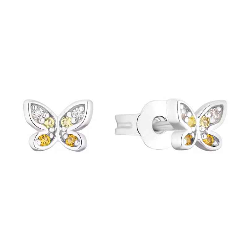 Prinzessin Lillifee 2035992 Children's Stud Earrings Butterfly Silver 4056867047227