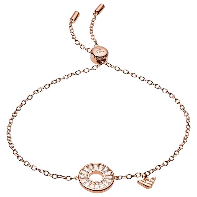 Emporio Armani EG3458221 Women's Bracelet Circle Rose Gold Plated Silver 4048803185254