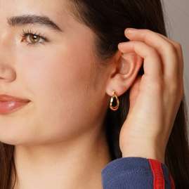 Elaine Firenze 58042 Hoop Earrings for Women Gold 585 / 14 K