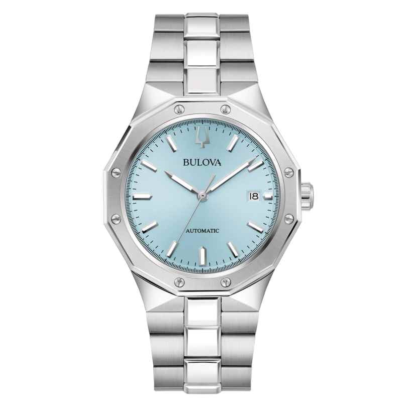 Bulova 96B462 Herren-Armbanduhr Automatik Classic Stahl/Hellblau 7613077603284