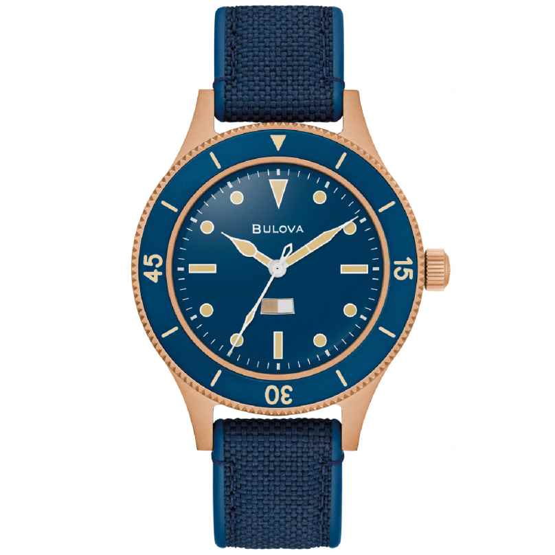 Bulova 98A325 Herrenuhr Automatic Mil-Ships Special Edition Dunkelblau 7613077603741