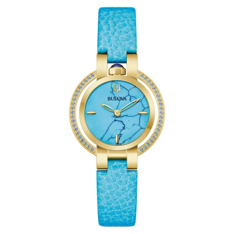 Bulova 97R104 Women's Watch Quartz Rubayiat Summer Turquoise 7613077603475