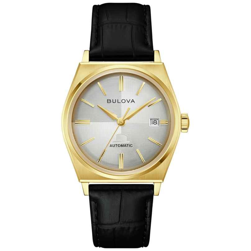 Bulova 97B243 Herrenuhr Automatik Frank Sinatra Schwarz/Goldfarben 7613077607602