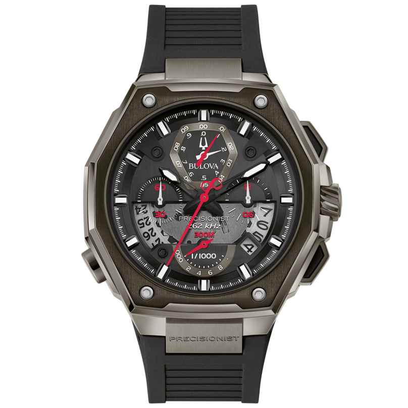 Bulova 98B358 Men's Watch Chronograph Precisionist Black 7613077585559