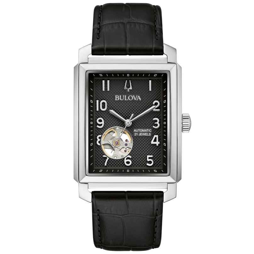 Bulova 96A269 Men's Wristwatch Automatic Sutton Black 7613077587799