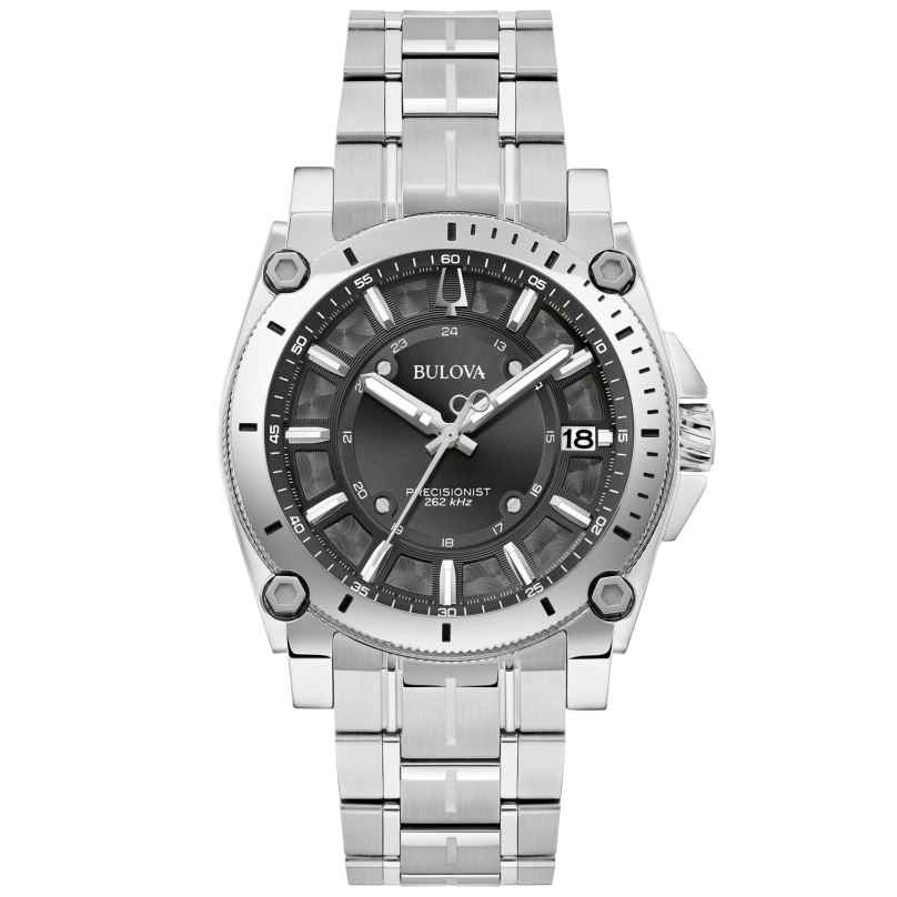 Bulova 96B417 Men's Wristwatch Luxury Steel/Black 7613077594452