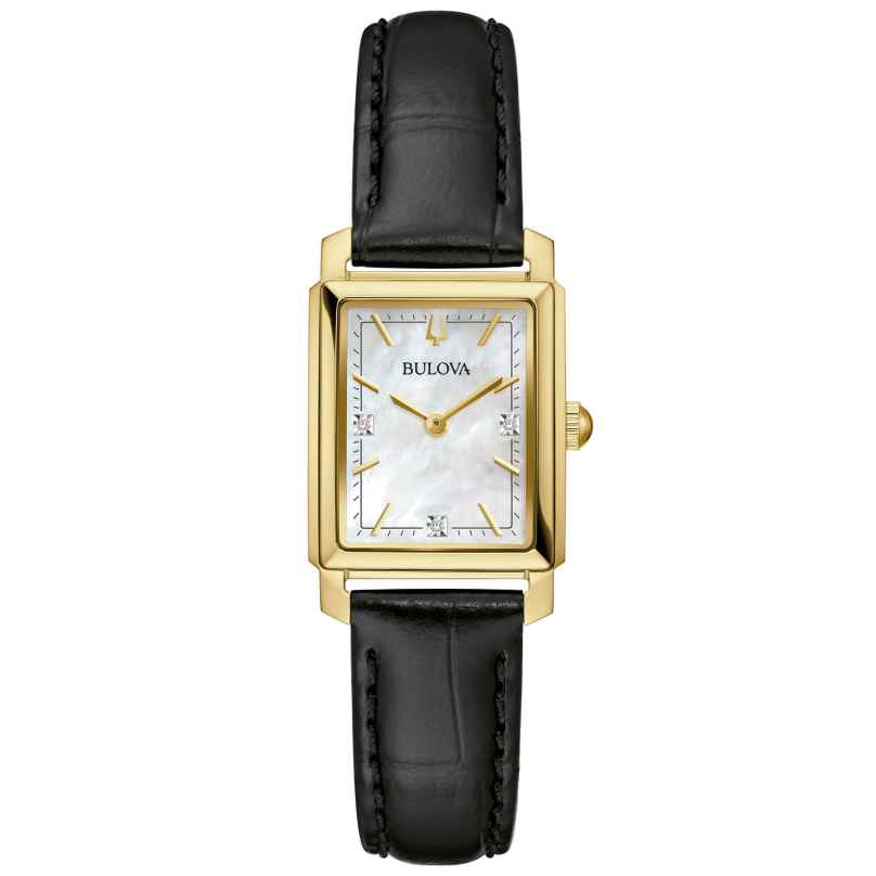 Bulova 97P166 Ladies' Wristwatch Sutton with Leather Strap 7613077594087