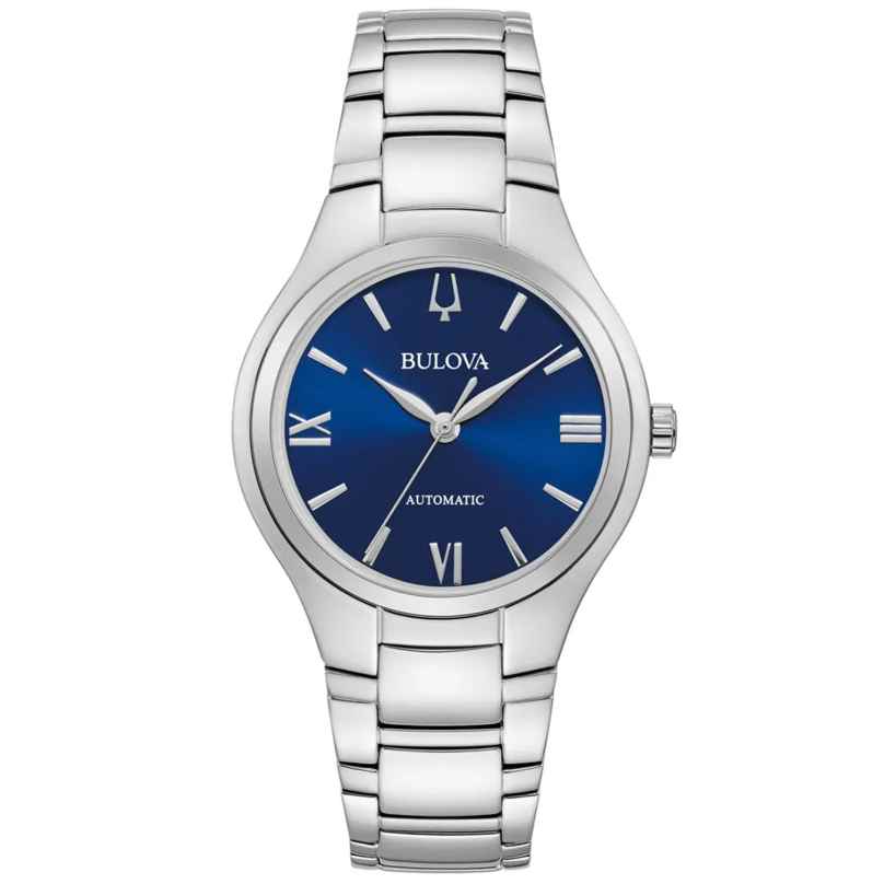 Bulova 96L319 Women's Watch Automatic Sutton Steel/Blue 7613077596999
