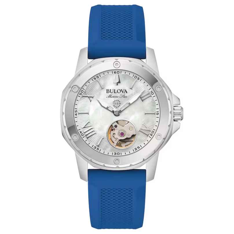 Bulova 96L324 Ladies' Watch Automatic Marine Star Blue 7613077597415