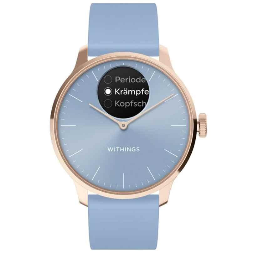Withings HWA11-Model 2-All-Int Damenuhr ScanWatch Light roségold/hellblau 3700546708336