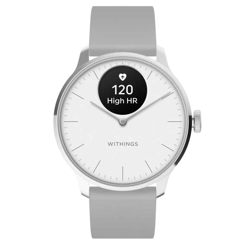 Withings HWA11-Model 3-All-Int Damenuhr ScanWatch Light silber/grau 3700546708343