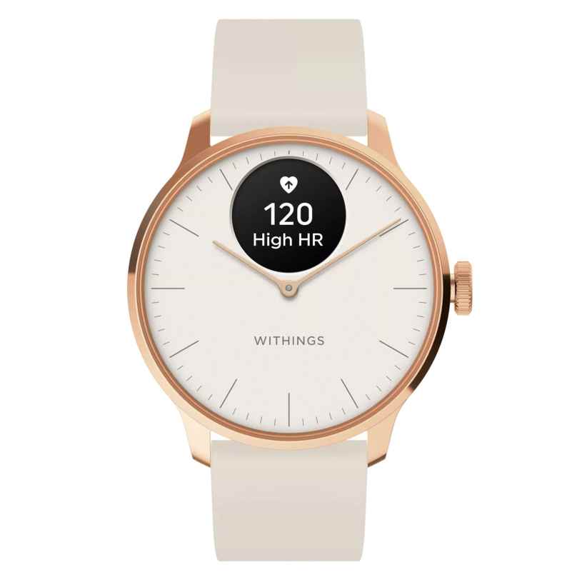 Withings HWA11-Model 1-All-Int Damenuhr ScanWatch Light 37 mm roségold/weiß 3700546708329