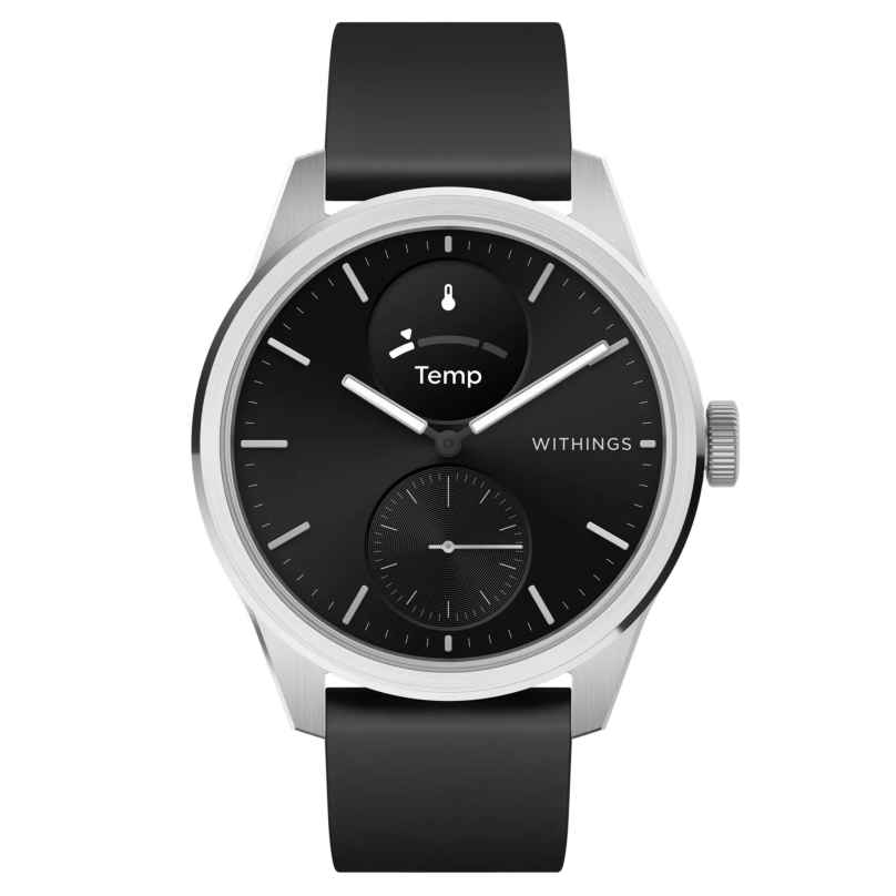 Withings HWA10-Model 4-All-Int Smartwatch ScanWatch 2 silver/black 42 mm 3700546708305